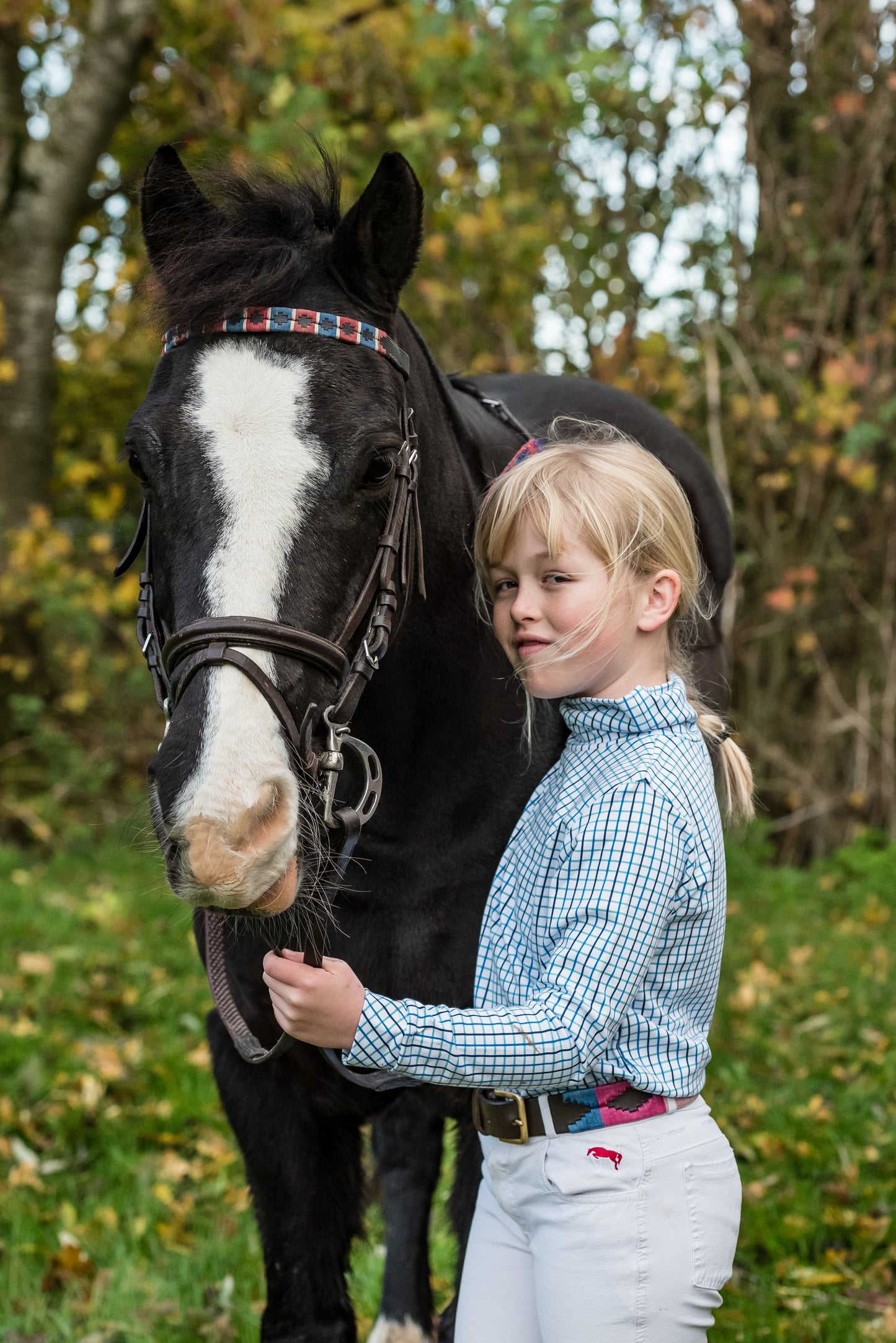 children's ginger and Jardine cosy roll neck