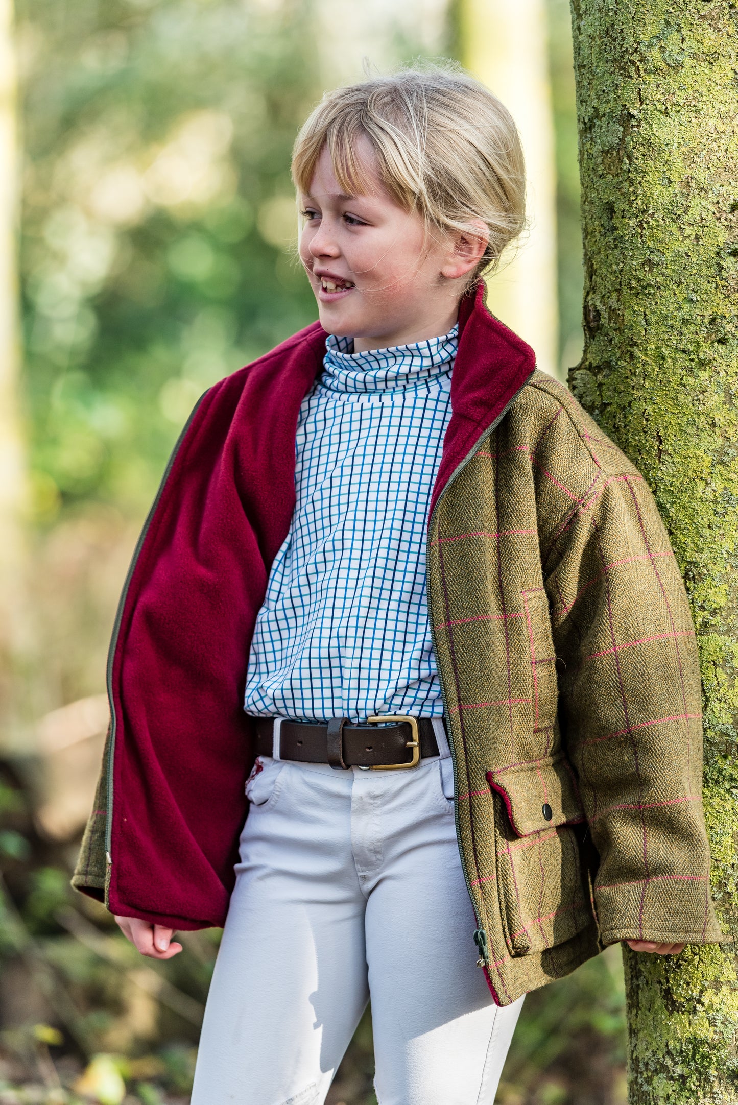 children's ginger and Jardine cosy roll neck