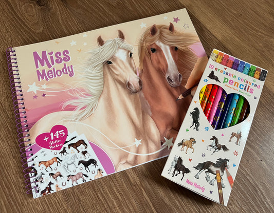 Miss melody colouring bundle