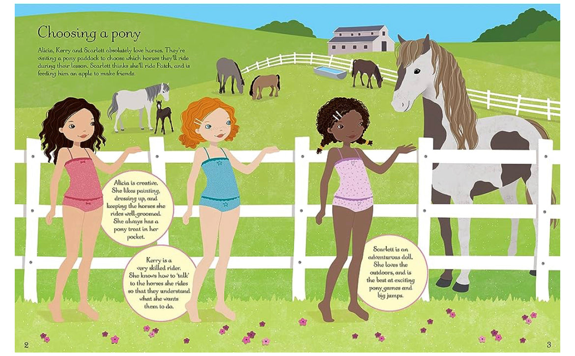 Usborne - sticker dolly dressing at the stables